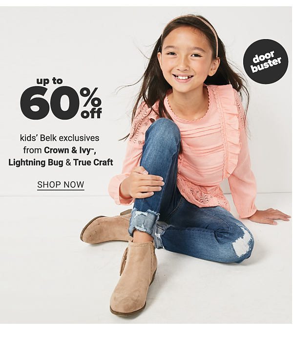 Up to 60% off belk exclusives ft. Crown and Ivy, Lightning Bug, True Craft - Shop Now