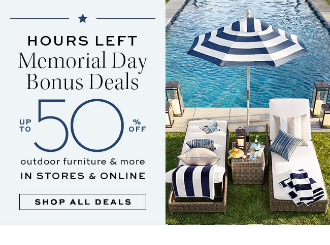 Memorial Day Bonus Deals Up To 50% OFF outdoor furniture & more