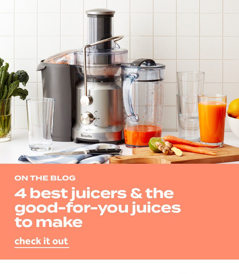 on the blog | 4 best juicers & the good-for-you juices to make | check it out