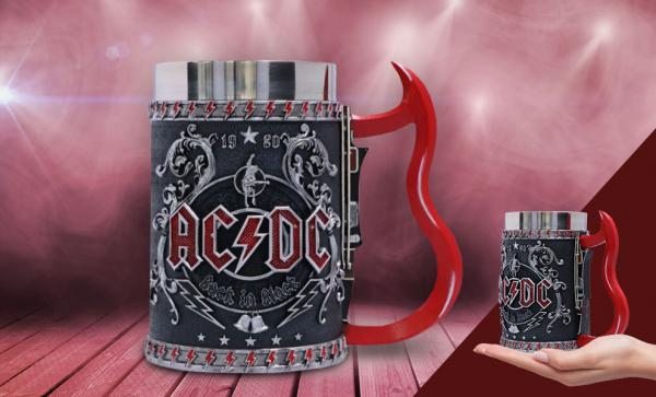ACDC Back in Black Tankard by Nemesis Now