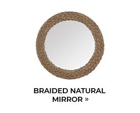 Braided Natural Mirror