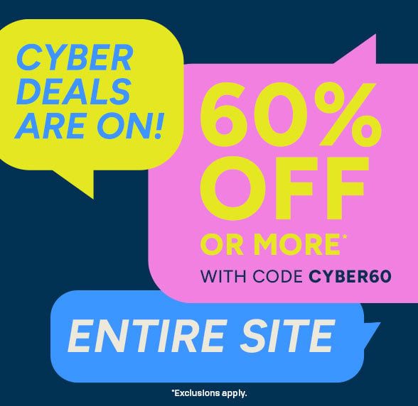 60% off Entire Site with code CYBER60