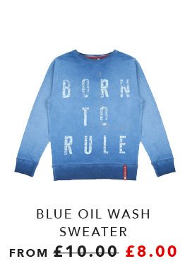 Blue oil wash sweatshort