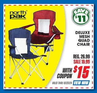 North Pak Deluxe Mesh Quad Chair