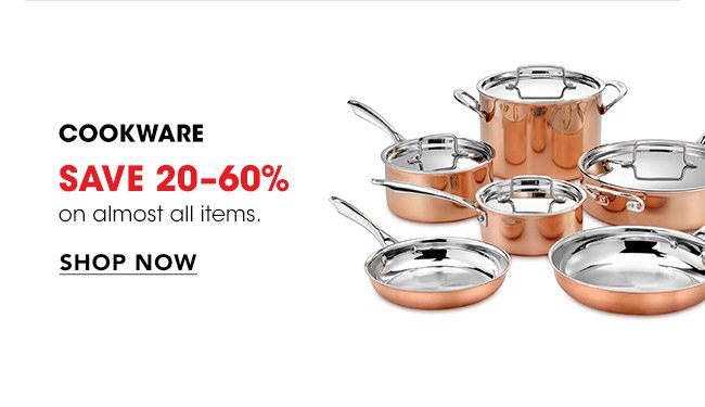 Cookware Save 20-60%