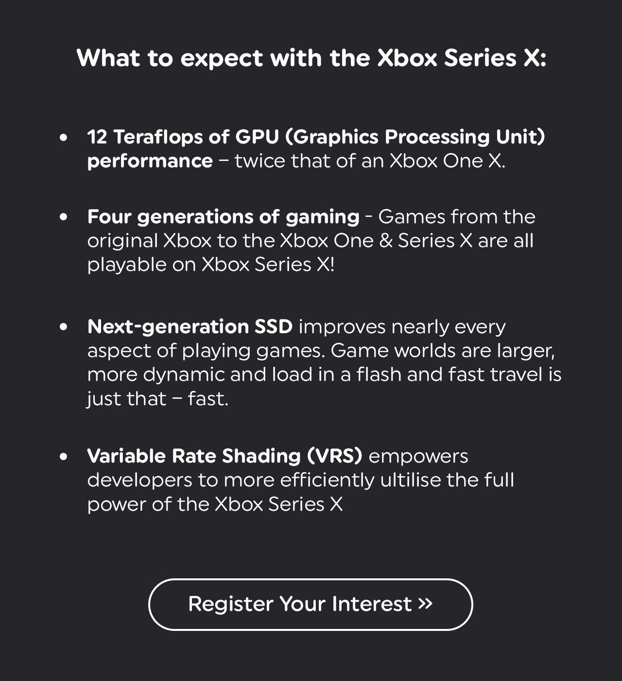 Xbox Series X - Register Your Interest