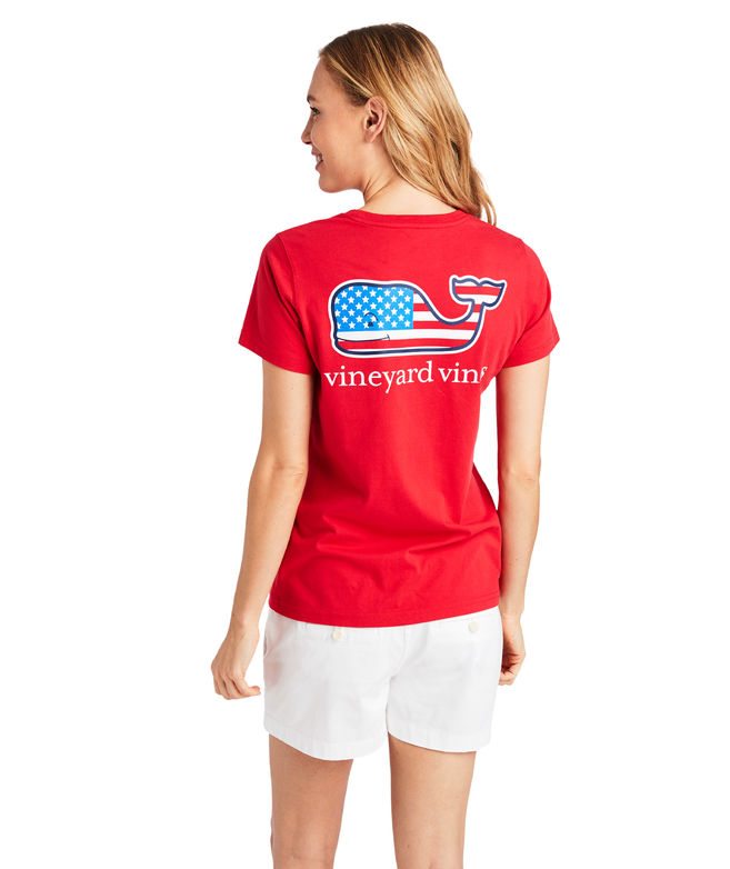 Flag Whale Pocket Tee