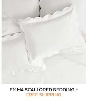 Emma Scalloped Bedding | Free Shipping