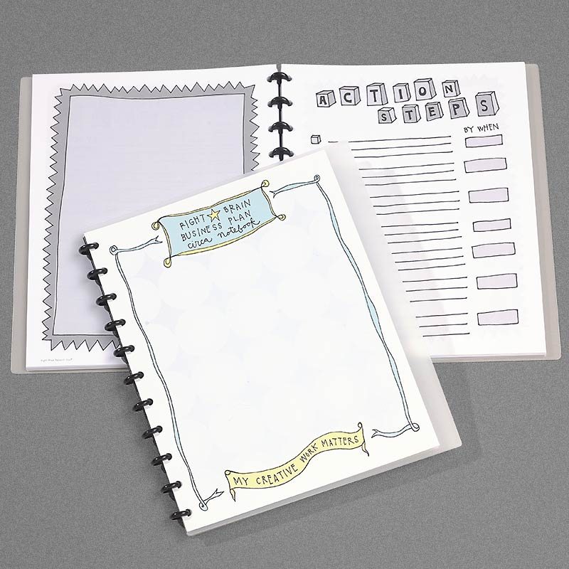 Circa® Right-Brain Business Plan Notebook, Letter