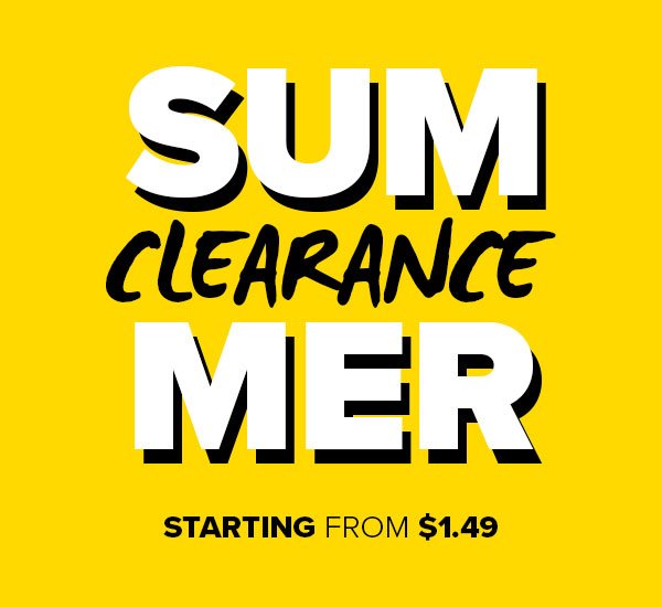 Shop Summer Clearance Starting from $1.49