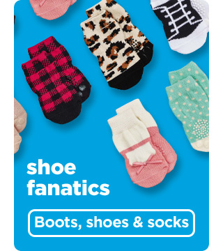 Shoe fanatics. Boots, shoes & socks.