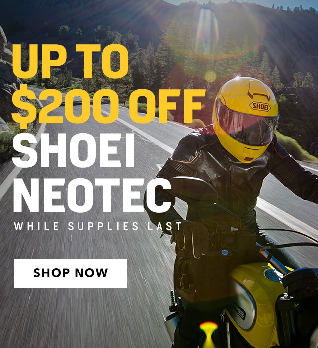 15% Off Shoei Neotec: While Supplies Last - SHOP NOW!