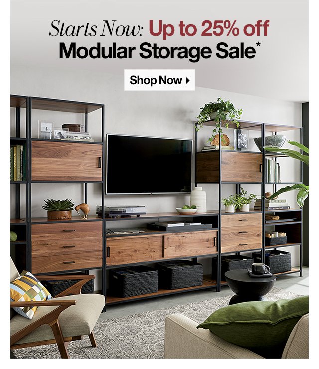 Starts Now: Up to 25% off Modular Storage Sale*