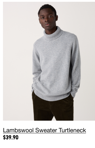 PDP6 - MEN LAMBSWOOL SWEATER TURTLENECK