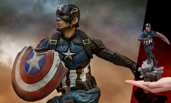 NOW SHIPPING Captain America (Deluxe) 1:10 Scale Statue by Iron Studios
