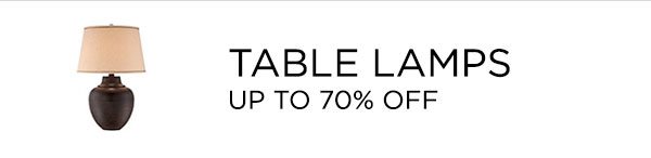Table Lamps - Up To 70% Off