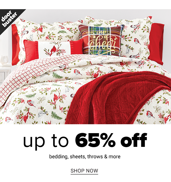 Up to 65% off Bedding, Sheets, Throws and more - Shop Now