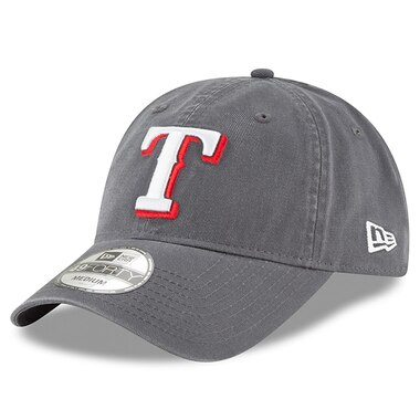 Texas Rangers New Era Core 49FORTY Fitted Hat - Graphite