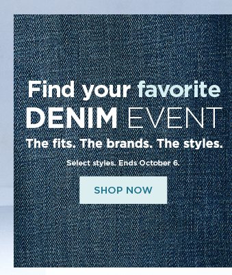 shop the find your favorite denim event