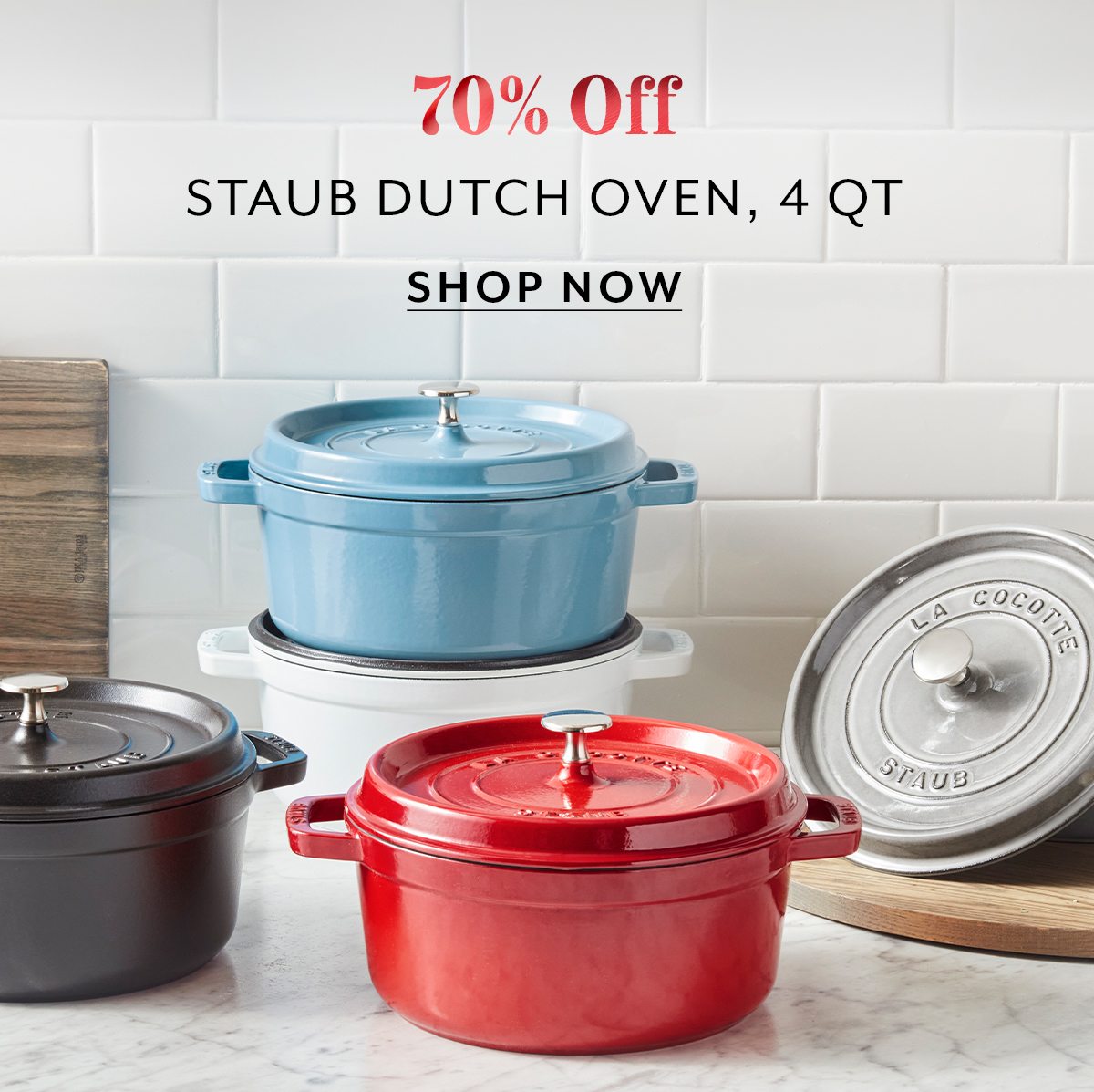 Staub Round Dutch Oven, 4 qt.