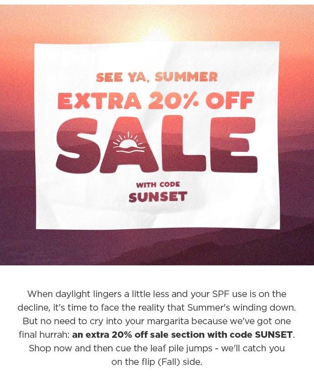 Extra 50% Off Sale Styles with code FIREWORKS