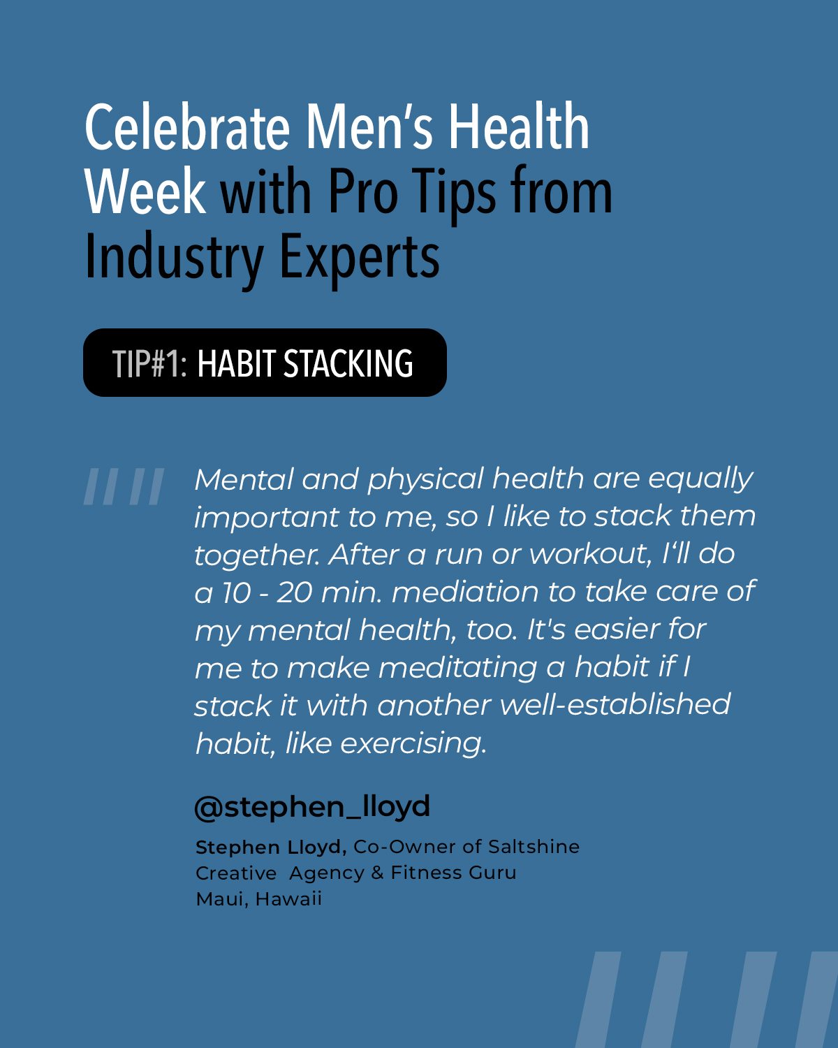 Celebrate Men’s Health Week with Pro Tips from Industry Experts