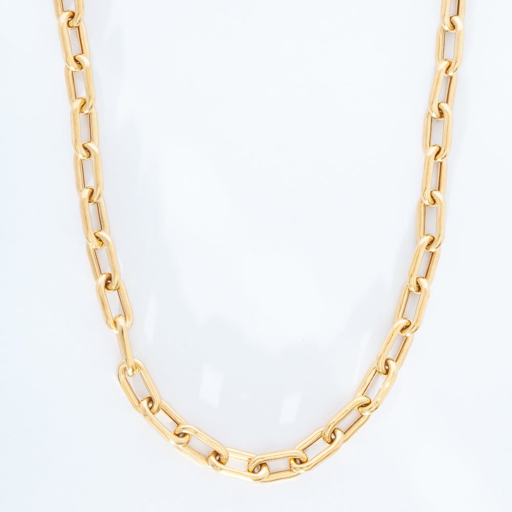 7mm Italian Chain Link Necklace
