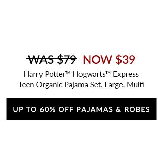 UP TO 60% OFF PAJAMAS & ROBES