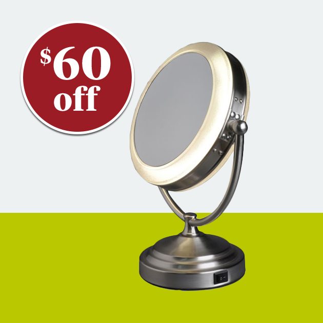 Rialto® 8X/1X Daylight Cosmetic Vanity Mirror - $60 off