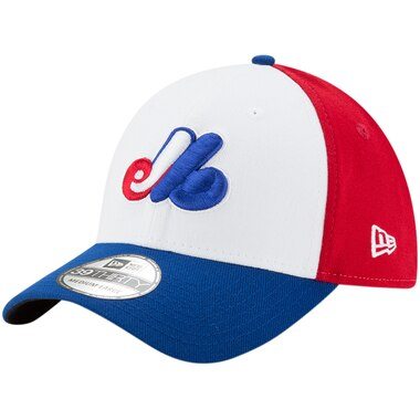 Montreal Expos New Era Cooperstown Collection Team Classic 39THIRTY Flex Hat - White/Royal