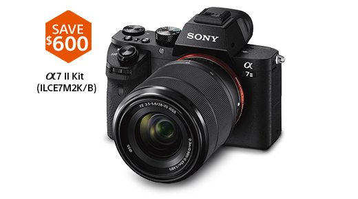 SAVE $600 | Alpha 7 II Kit (ILCE7M2K/B)