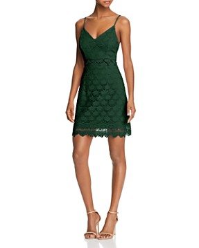 Aqua Body-Con Lace Dress - 100% Exclusive