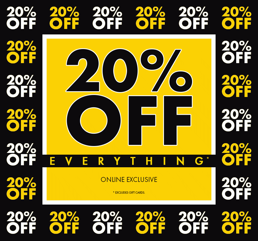 20% Off Everything