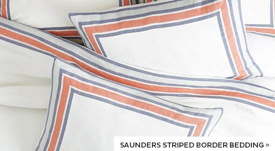 Saunders Striped Border Bedding