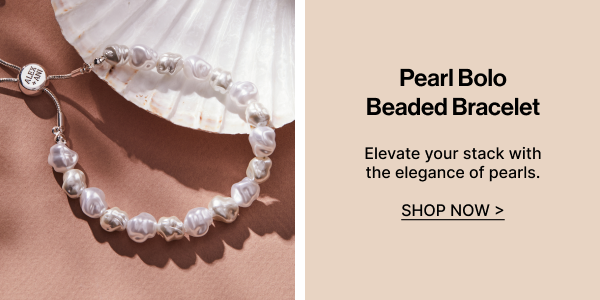 Pearl Bolo Beaded Bracelet