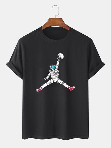 Astronaut Graphic Basic T-shirts