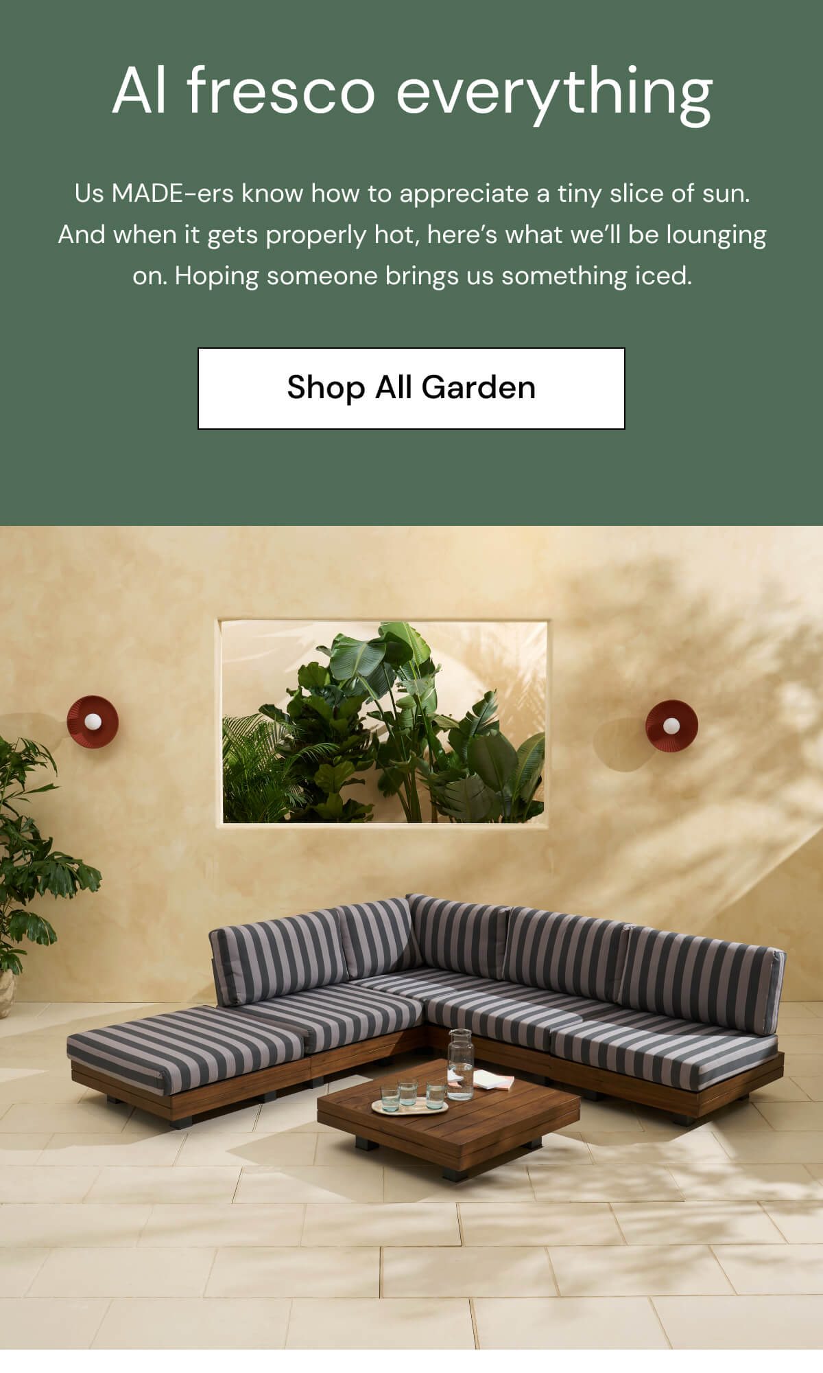 Shop Avarna Garden Corner Lounge Set 