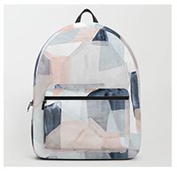  330 Abstract Shapes Blush + blue by Crystal Walen by CRYSTAL WALEN