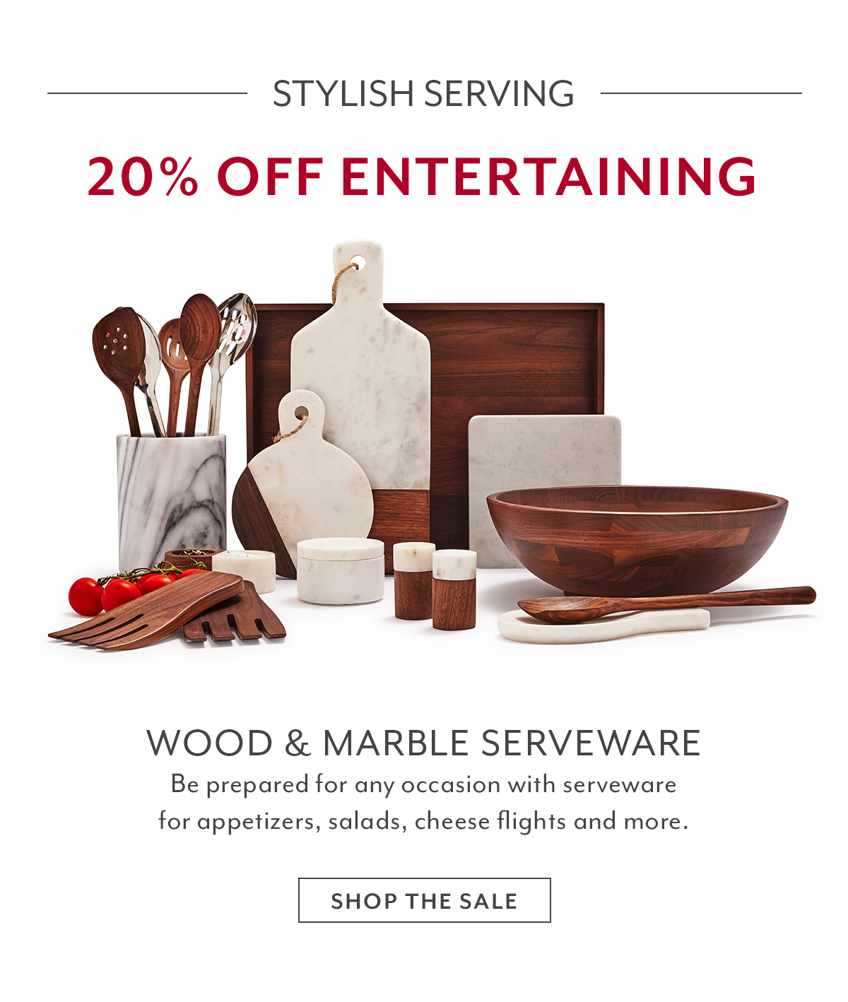 20% Off Entertaining