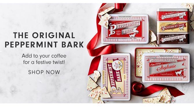 THE ORIGINAL PEPPERMINT BARK - Add to your coffee for a festive twist! SHOP NOW