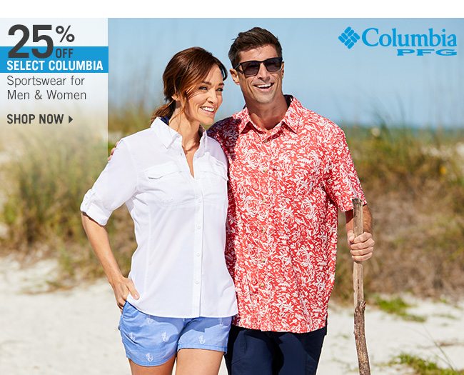 Shop 25% Off Select Columbia Sportswear for Men & Women