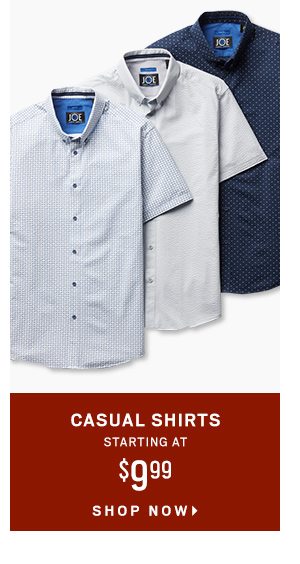 CLEARANCE CASUAL SHIRTS $9.99 - Shop Now