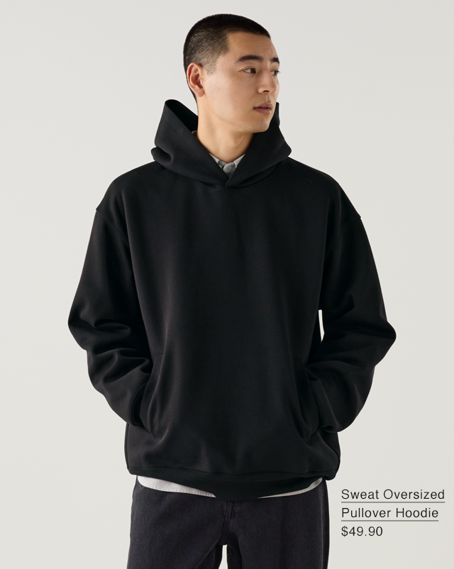 PDP1 - SWEAT OVERSIZED PULLOVER HOODIE AND WIDE SWEATPANTS