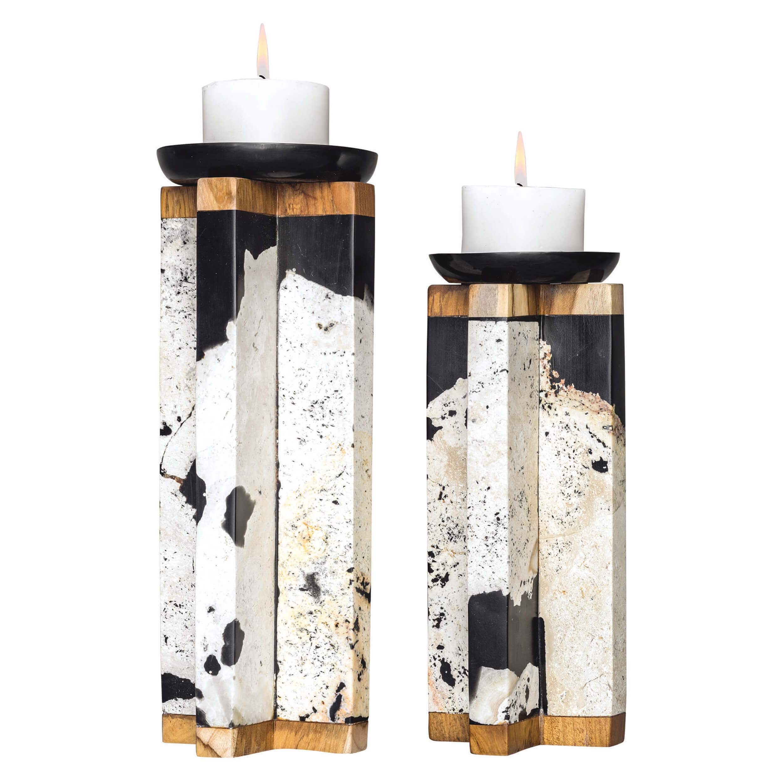 Image of Illini Candleholders, Set of 2