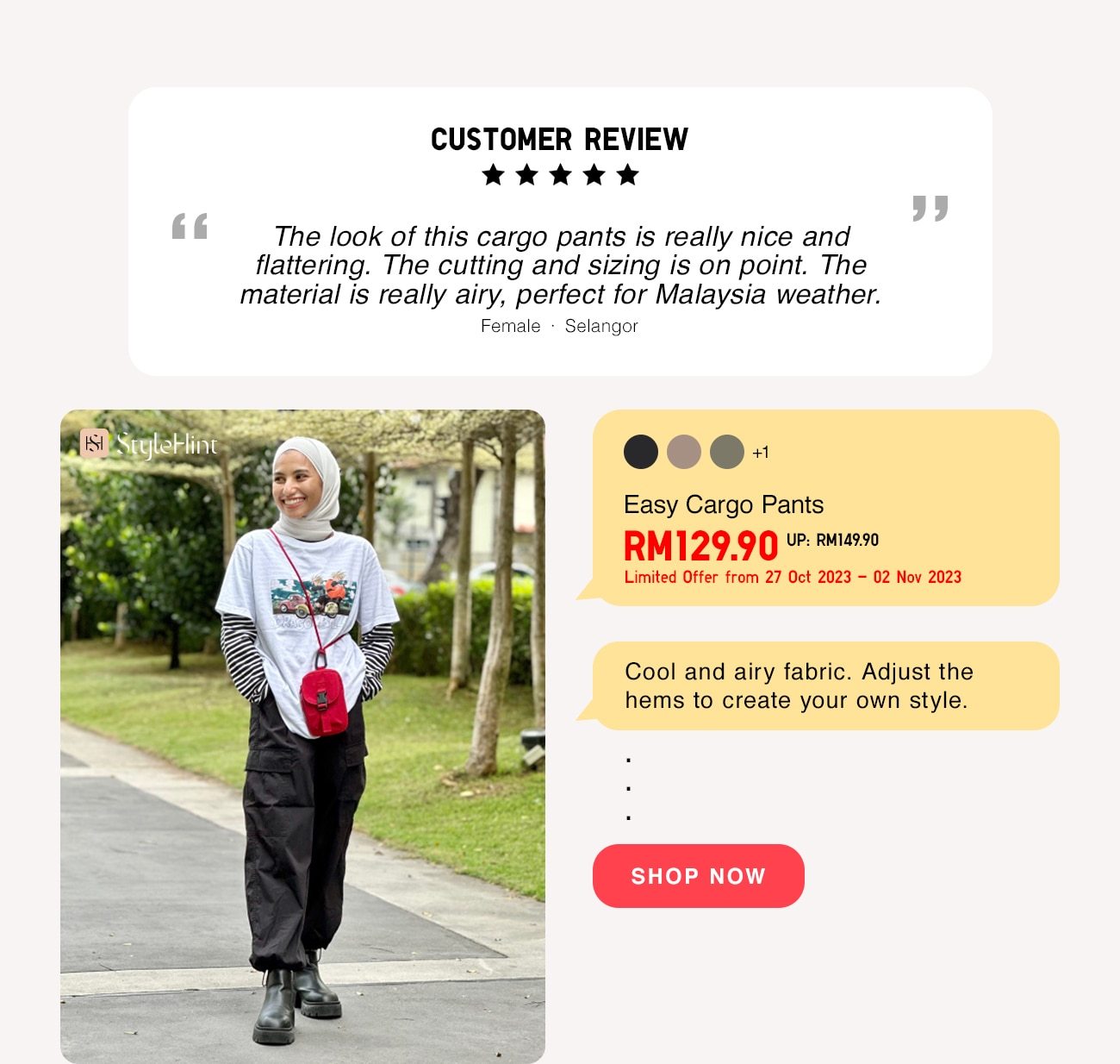 Easy Cargo Pants