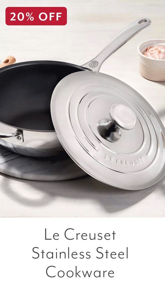 LE CREUSET STAINLESS STEEL COOKWARE