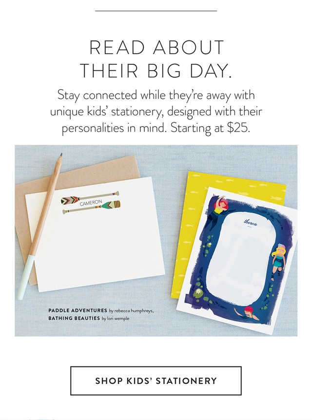 Shop Kids' Stationery