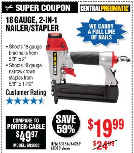 View 18 Gauge 2-in-1 Air Nailer/Stapler