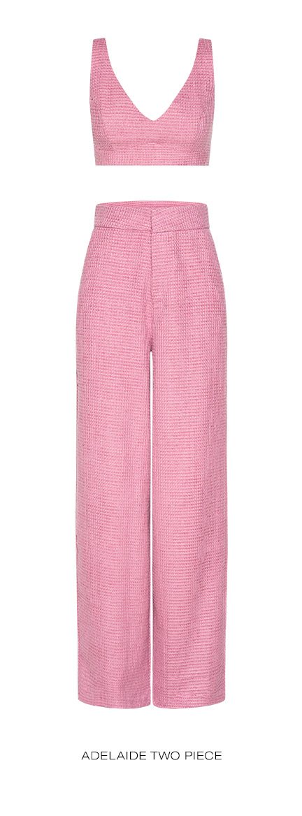 ADELAIDE TWO PIECE WIDE LEG SET IN PINK