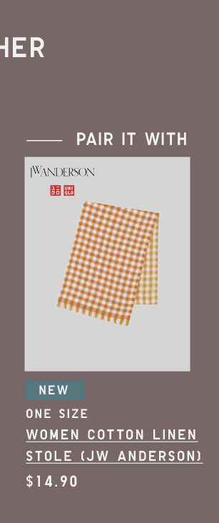 PDP2 - WOMEN COTTON LINEN STOLE (JW ANDERSON)